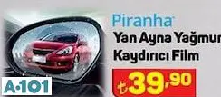 PİRANHA YAN AYNA YAĞMUR KAYDIRICI FİLM